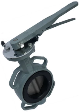 Затвор дисковый поворотный ABRA Ду200 Ру16 BUV-VF863D, межфланцевый, корпус - чугун, диск - нержавеющая сталь, рукоятка, NBR в Красноярске