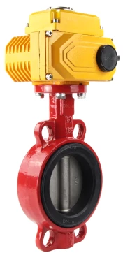 Затвор дисковый поворотный ABRA Ду250 Ру16 BUV-VF866D, межфланцевый, корпус - чугун, диск - нержавеющая сталь, с электроприводом, EPDM в Красноярске