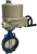 Затвор дисковый поворотный ABRA Ду125 Ру16 BUV-VF826D, межфланцевый, корпус - чугун, диск - чугун, с электроприводом, EPDM в Красноярске
