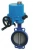 Затвор дисковый поворотный ABRA Ду150 Ру16 BUV-VF863D, межфланцевый, корпус - чугун, диск - нержавеющая сталь, с электроприводом, NBR в Красноярске