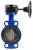 Затвор дисковый поворотный ABRA Ду100 Ру16 BUV-VF826D, межфланцевый, корпус - чугун, диск - чугун, редуктор, EPDM в Красноярске